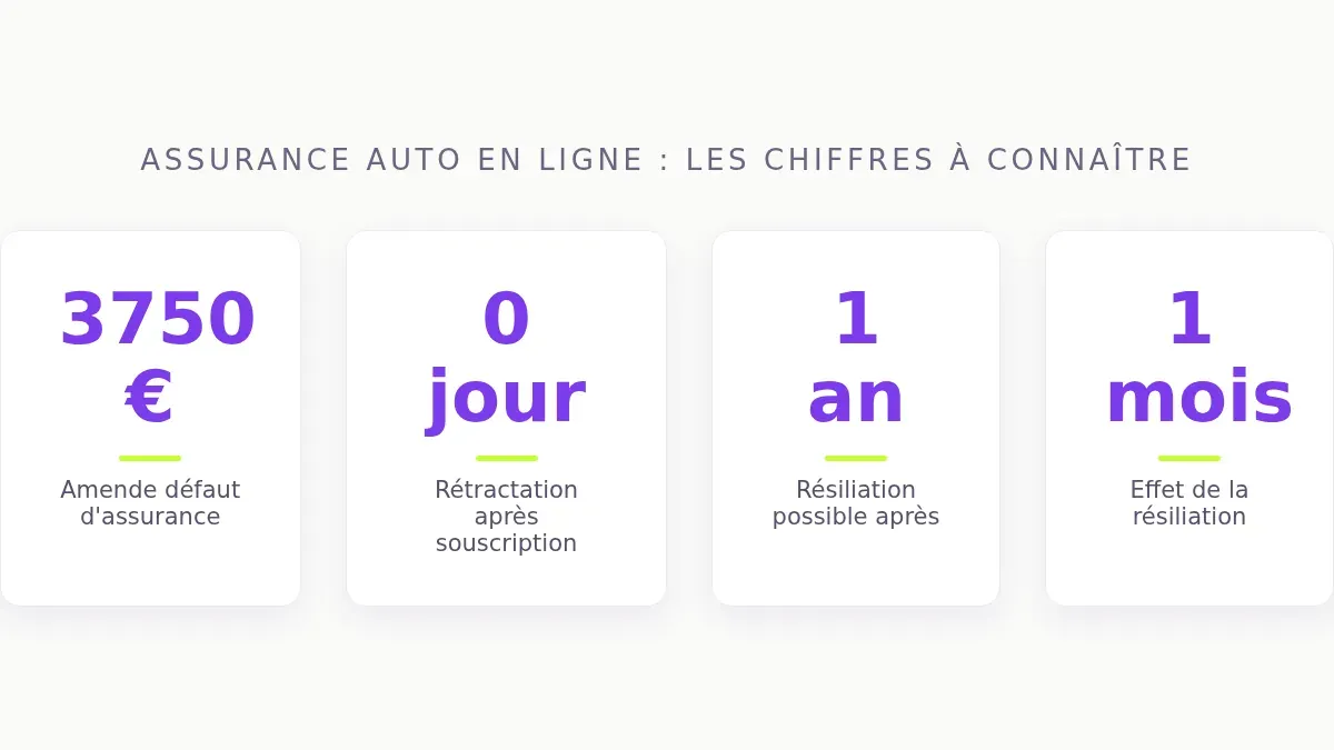 Assurance auto en ligne : les chiffres à connaître