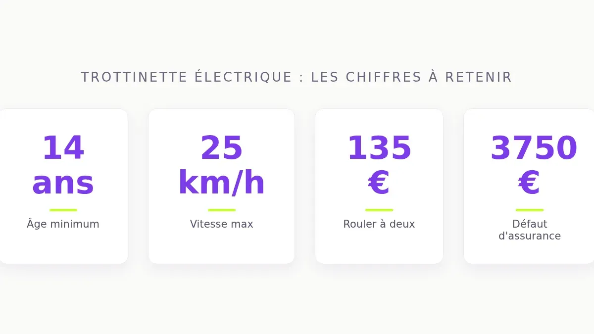 Trottinette électrique : les chiffres à retenir