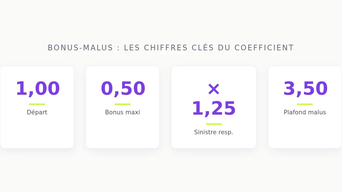 Bonus-malus : les chiffres clés du coefficient