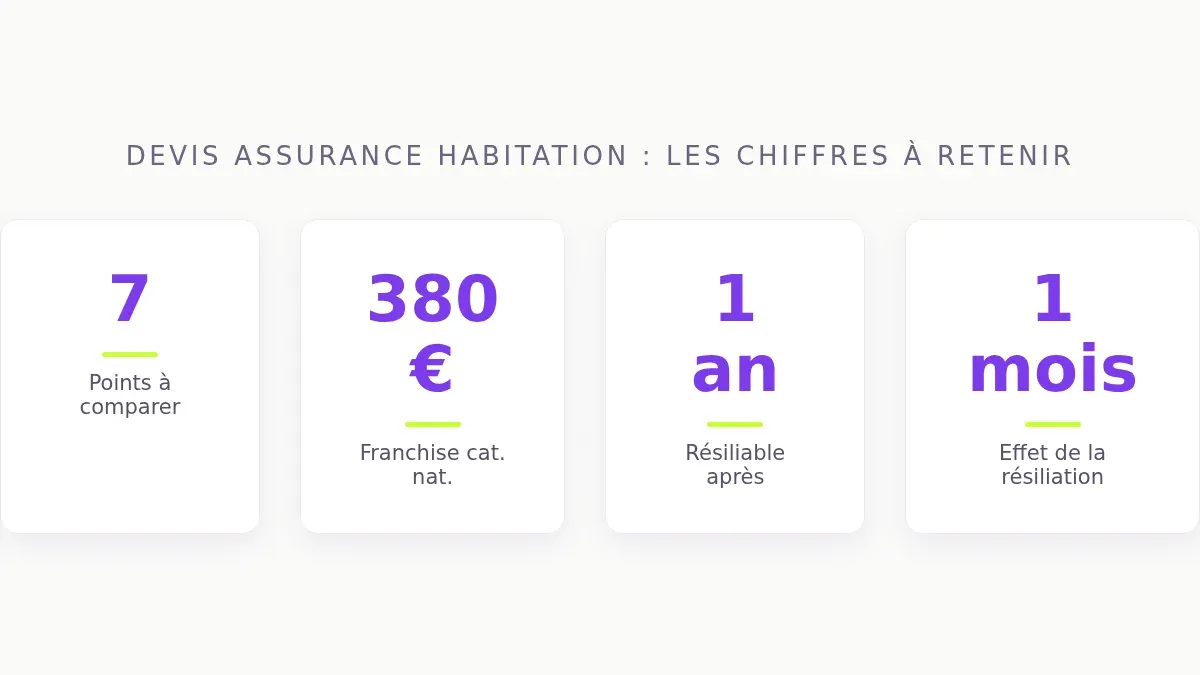 Devis assurance habitation : les chiffres à retenir
